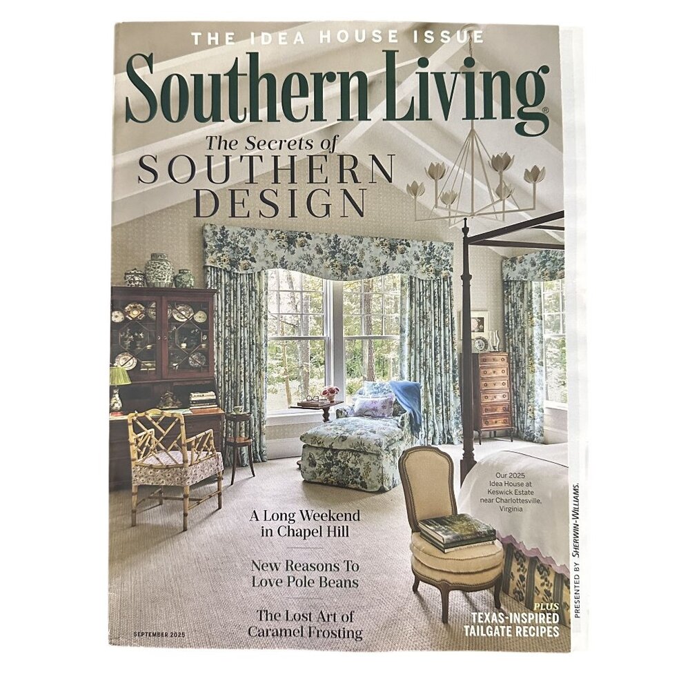 Southern Living Magazine September 2025 The Idea House Issue Secrets of Design